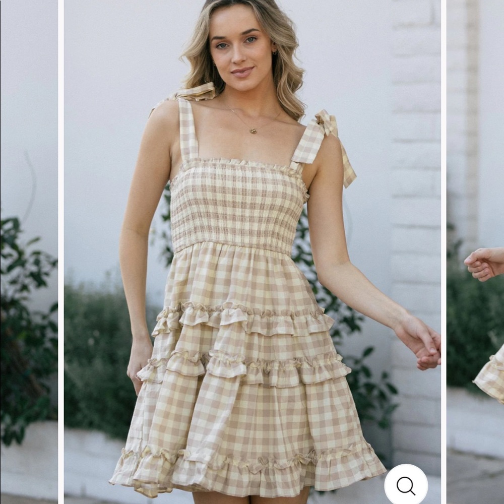 Adorable gingham dress
